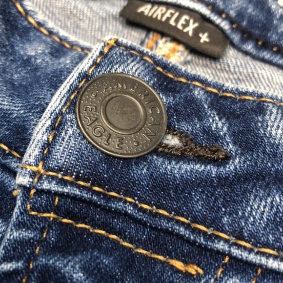 LIKE NEW VINTAGE AMERICAN EAGLE SLIM JEANS 33x30 ⭐️ - Picture 8 of 12